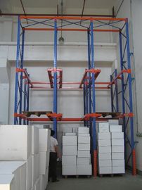 Голубой померанцовый регулируемый привод паллета в cantilever класть на полку для холодной комнаты